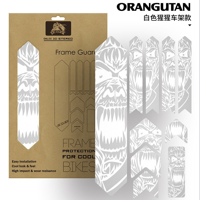 Bicycle Frame Protection Sticker + Mudguard