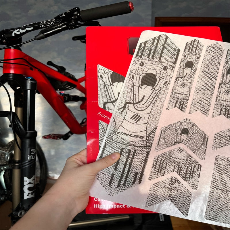 Bicycle Frame Protection Sticker + Mudguard