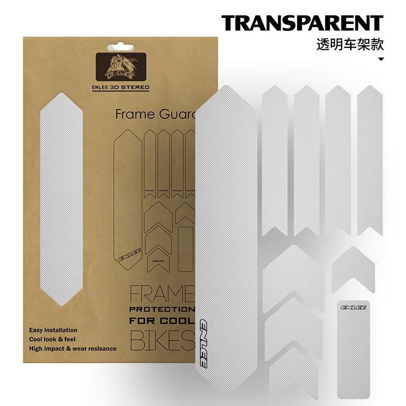 Bicycle Frame Protection Sticker + Mudguard