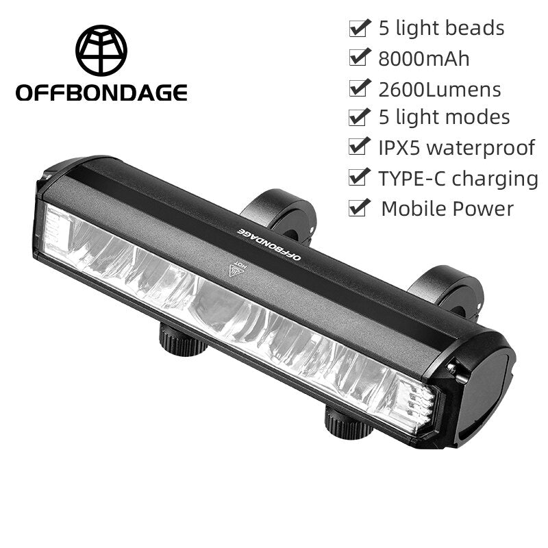 OFFBONDAGE Bicycle Light 900Lumen