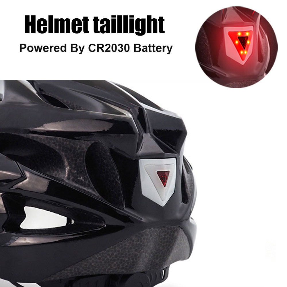 Bicycle Helmet With Visors + LED Light